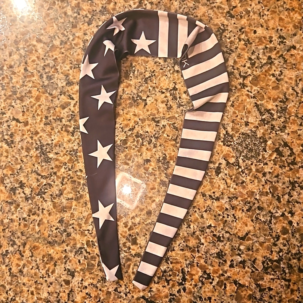 Double sided Patriotic Flex Tie Junk Headband